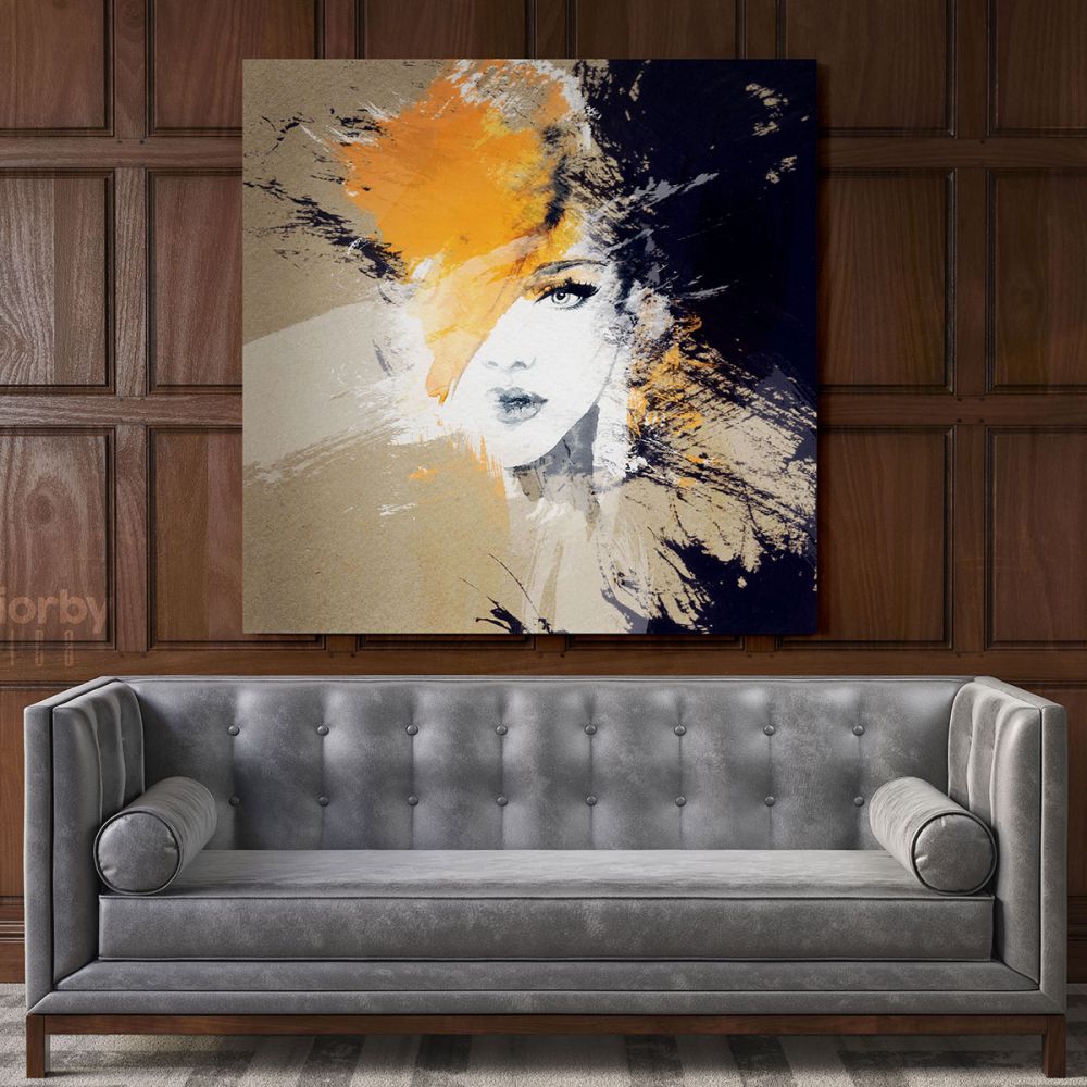 Modern Women Painting Canvas