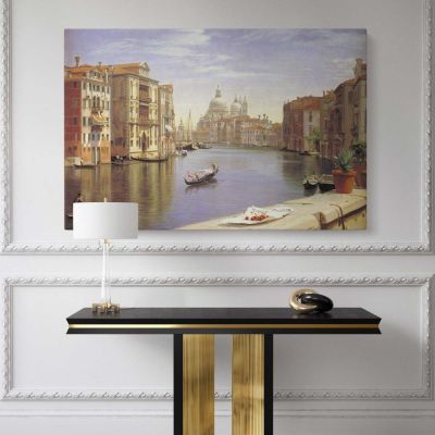 Grand Canal border, Venice scene illustration