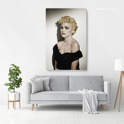 Modanna Young Print Poster in Canvas Rolled Canvas Madonna Young Sexy Pop Singer Art