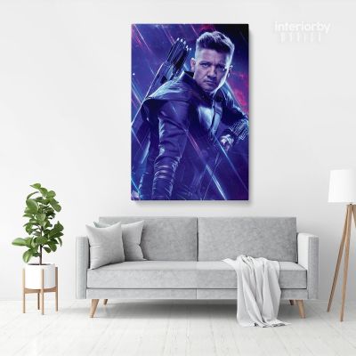 Hawkeye Avengers Poster Marvel Comics Superhero Movie Illustration Giclee Print Poster Cotton Canvas