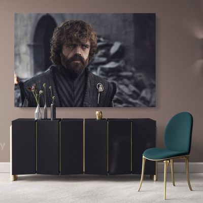 Tyrion Lannister Game of Thrones Movie Art Canvas with Frame / Rolled Gaming Zone Home Decor Wall Art Mural Hangings Gift Gamer Print Poster