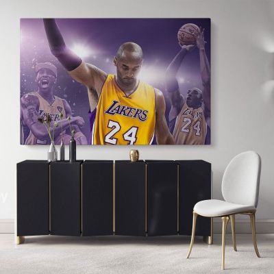 Kobe Bryant Basketball Player Mamba Mentality Last Game Motivational Quotes Photo Print Poster Home Decor Sports Wall Art Mural Hanging Gift