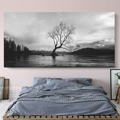 Panoramic Black and White Photography Canvas Wall Artwork Scenery Print Poster Living Room ation Bedroom Wall Hangings Mural Gift