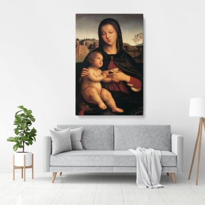 Raphael Raffaello Sanzio da Urbino Madonna and Child Photo Print on Canvas, Wall Art Home Decor, Wall Hangings