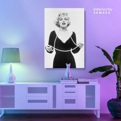 Sexy Marilyn Monroe Black and White Canvas Model Photo Poster Print Frame Home Decor Wall Artwork