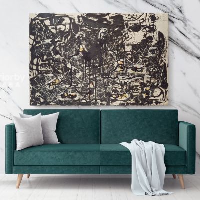 Jackson Pollock Abstract Expressionism Painting Canvas Photo Print Home Decor Bedroom Wall Posters Mural Gift