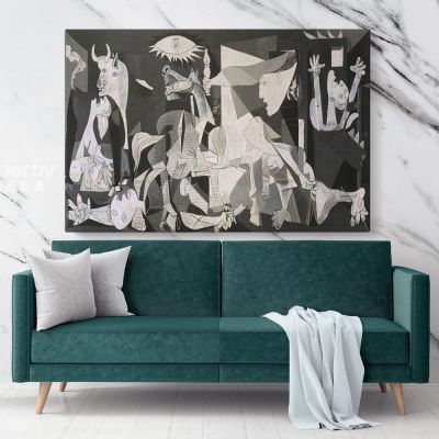 Guernica Painting by Pablo Picasso Artistic Modernism Painting Photo Print on Canvas Home Decor Wall Posters