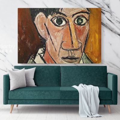 Autorretrato 1907 Painting by Pablo Picasso Artistic Modernism Painting Canvas Photo Print Home Decor Wall Mural