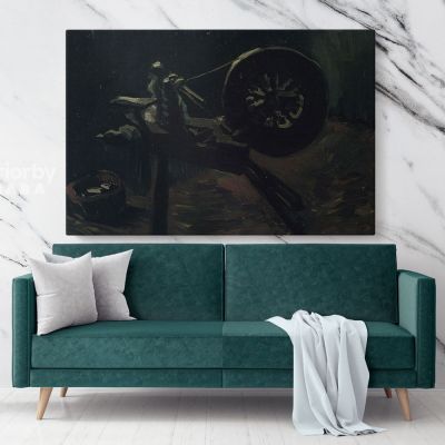 Spinning Wheel by Vincent Van Gogh Dutch Painter Bobbin Winder Original Painting Photo Print on Canvas Wall Artwork Decor