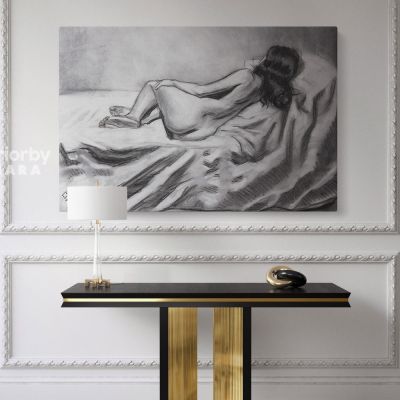 Artworks by Owen Claxton Photo Print on Canvas Nude Girl Fine Artist Painter Home Decor Wall Mural Gift