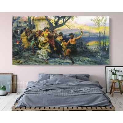 Famous Painting by Henryk Hector Siemiradzki Photo Print on Canvas