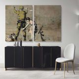 A Soldier Graffiti Cool Wall Decor Canvas wall prints