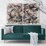 Jackson Pollock Abstract Expressionism Painting Photo Print on Canvas Home Decor Wall Posters Mural Gift - Huetion