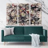 Jackson Pollock Abstract Expressionism Painting Photo Print on Canvas Home Decor Wall Posters Mural Gift - Huetion