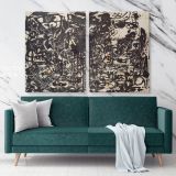 Jackson Pollock Abstract Expressionism Painting Canvas Photo Print Home Decor Bedroom Wall Posters Mural Gift - Huetion