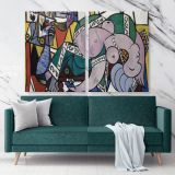 Pablo Picasso: Famous The Studio 1934 Artistic Modernism Painting Photo Print on Canvas Home Decor Wall Posters - Huetion