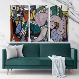 Pablo Picasso: Famous The Studio 1934 Artistic Modernism Painting Photo Print on Canvas Home Decor Wall Posters - Huetion