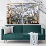 Pablo Picasso Painting: Baie De Cannes Artistic Modernism Painting Canvas Photo Print Wall Posters Home Decor Gift - Huetion