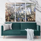 Pablo Picasso Painting: Baie De Cannes Artistic Modernism Painting Canvas Photo Print Wall Posters Home Decor Gift - Huetion