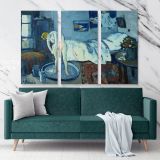 Pablo Picasso: The Blue Room Painting Artistic Modernism Painting Canvas Photo Print Home Decor Wall Posters - Huetion