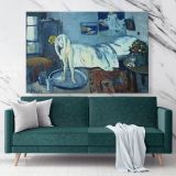 Pablo Picasso: The Blue Room Painting Artistic Modernism Painting Canvas Photo Print Home Decor Wall Posters - Huetion