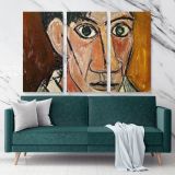 Autorretrato 1907 Painting by Pablo Picasso Artistic Modernism Painting Canvas Photo Print Home Decor Wall Mural - Huetion