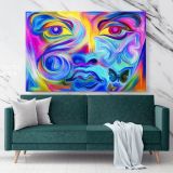 Abstract Art Home Decor Painting Photo Print on Canvas with Frame Artworks Wall Posters Hangings Gift - Huetion