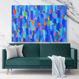 Home Decor Abstract Art Painting Photo Print on Canvas with Frame Artworks Wall Mural Hangings Gift - Huetion