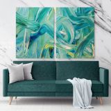 Abstract Artworks Painting Photo Print on Canvas with Frame Acrylic Wall Posters Mural Hangings Gift - Huetion