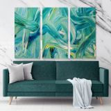 Abstract Artworks Painting Photo Print on Canvas with Frame Acrylic Wall Posters Mural Hangings Gift - Huetion