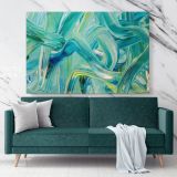 Abstract Artworks Painting Photo Print on Canvas with Frame Acrylic Wall Posters Mural Hangings Gift - Huetion