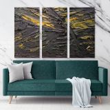 Abstract Artworks Painting Photo Print on Canvas with Frame Acrylic Wall Posters Mural Hangings Gift - Huetion