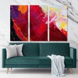 Abstract Art Painting Canvas Photo Print on Canvas with Frame Artworks Wall Mural Hangings Gift - Huetion