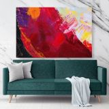 Abstract Art Painting Canvas Photo Print on Canvas with Frame Artworks Wall Mural Hangings Gift - Huetion