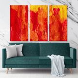 Abstract Art Painting Photo Print on Canvas with Frame Artworks Bedroom Decor Wall Posters Hangings Gift - Huetion