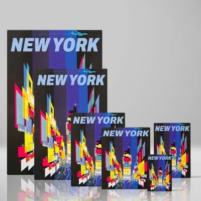Times Square Lights abstract canvas